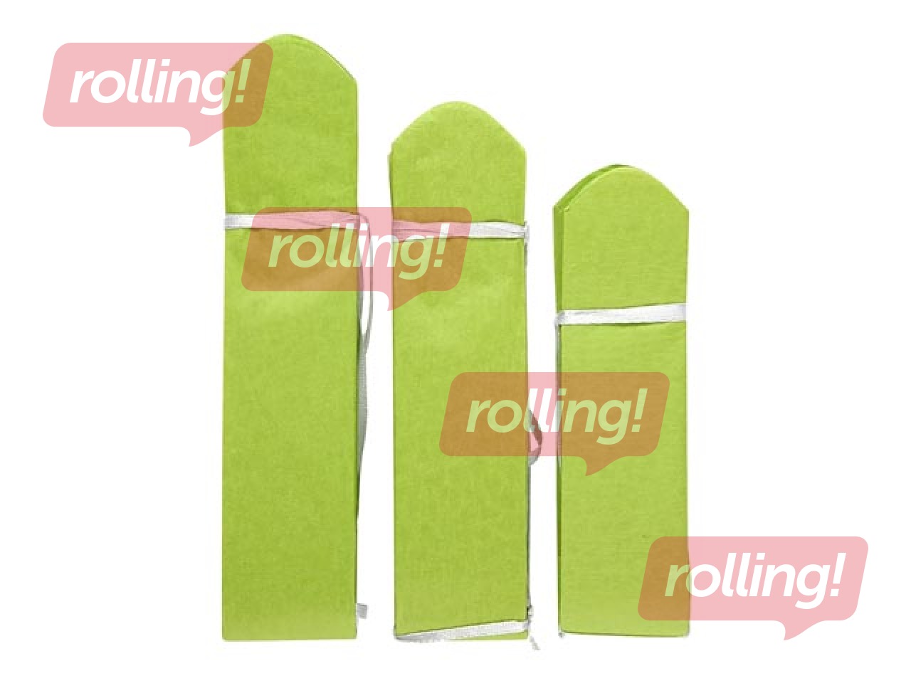 Tissue pompons, lime green, 3 pcs.