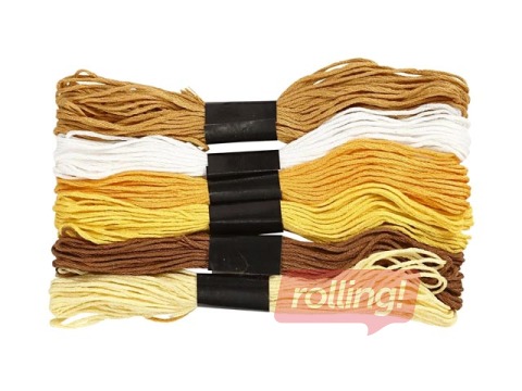 Tikkimisniit, kuldne, 6 tk.