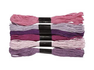 Embroidery floss, purple, 6 pcs.