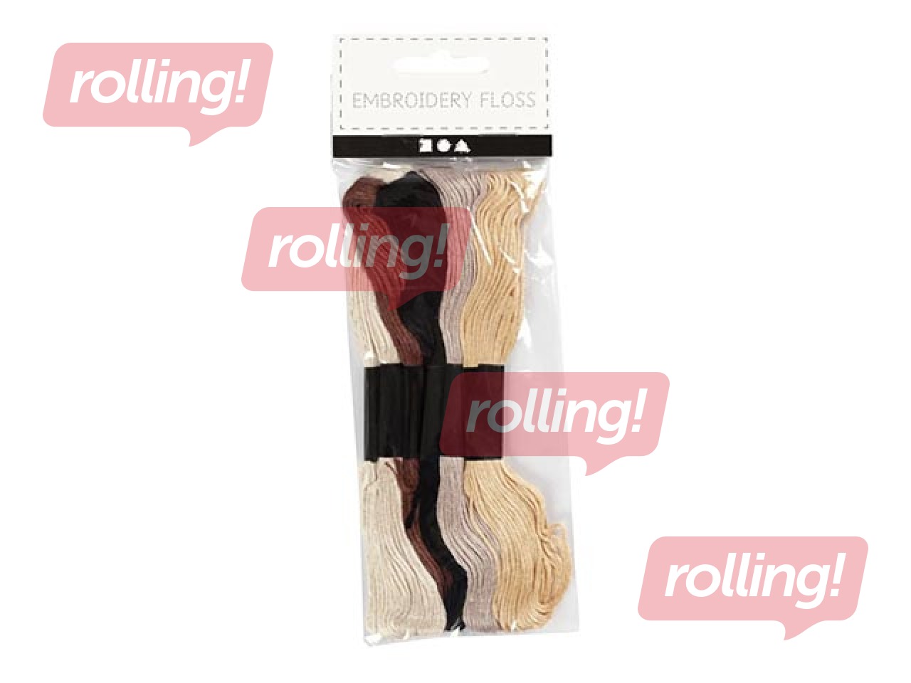 Izšūšanas diegi, dažādas krāsas, 6 gab.