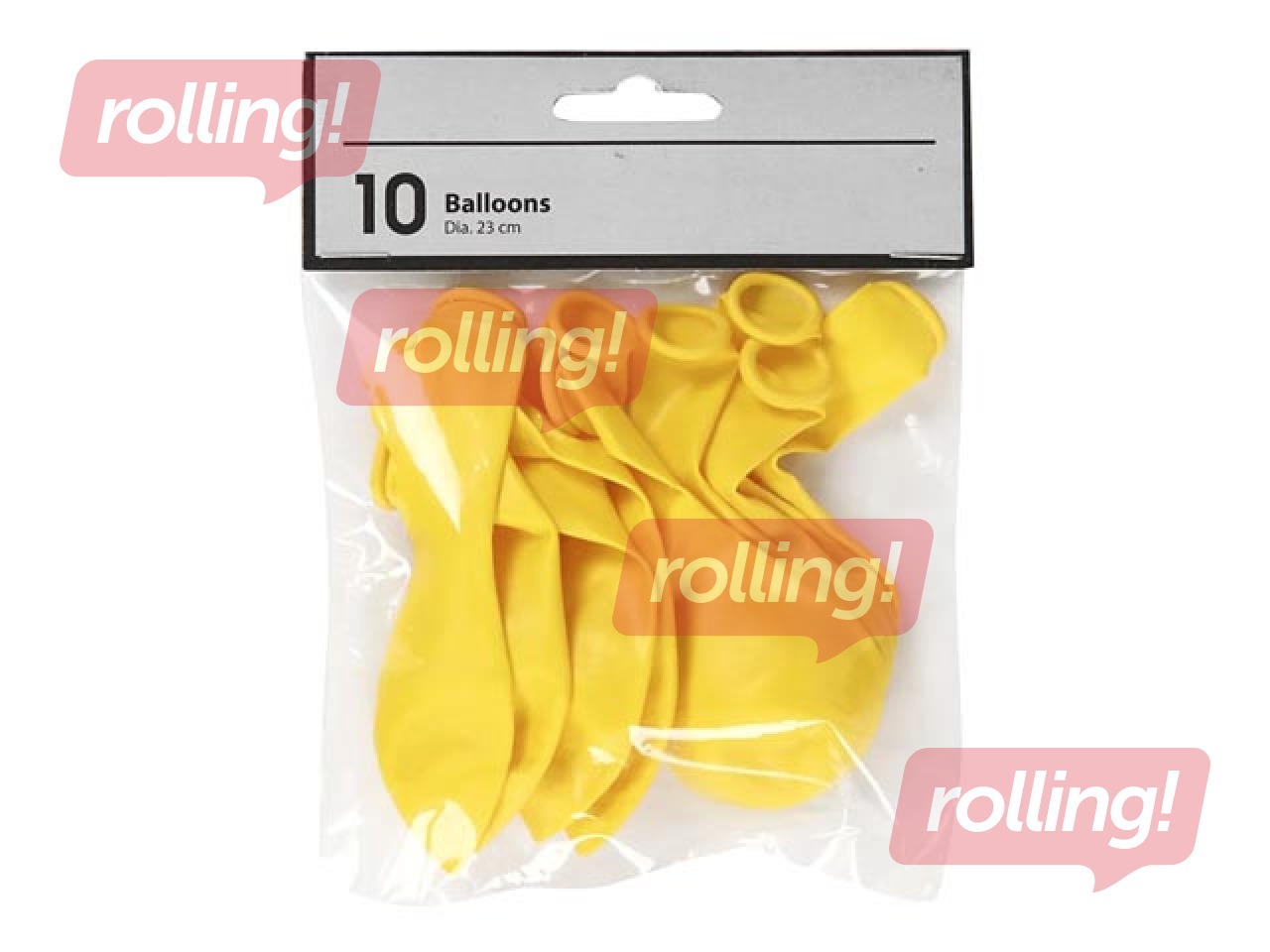 Õhupallid, kollane, 10 tk.