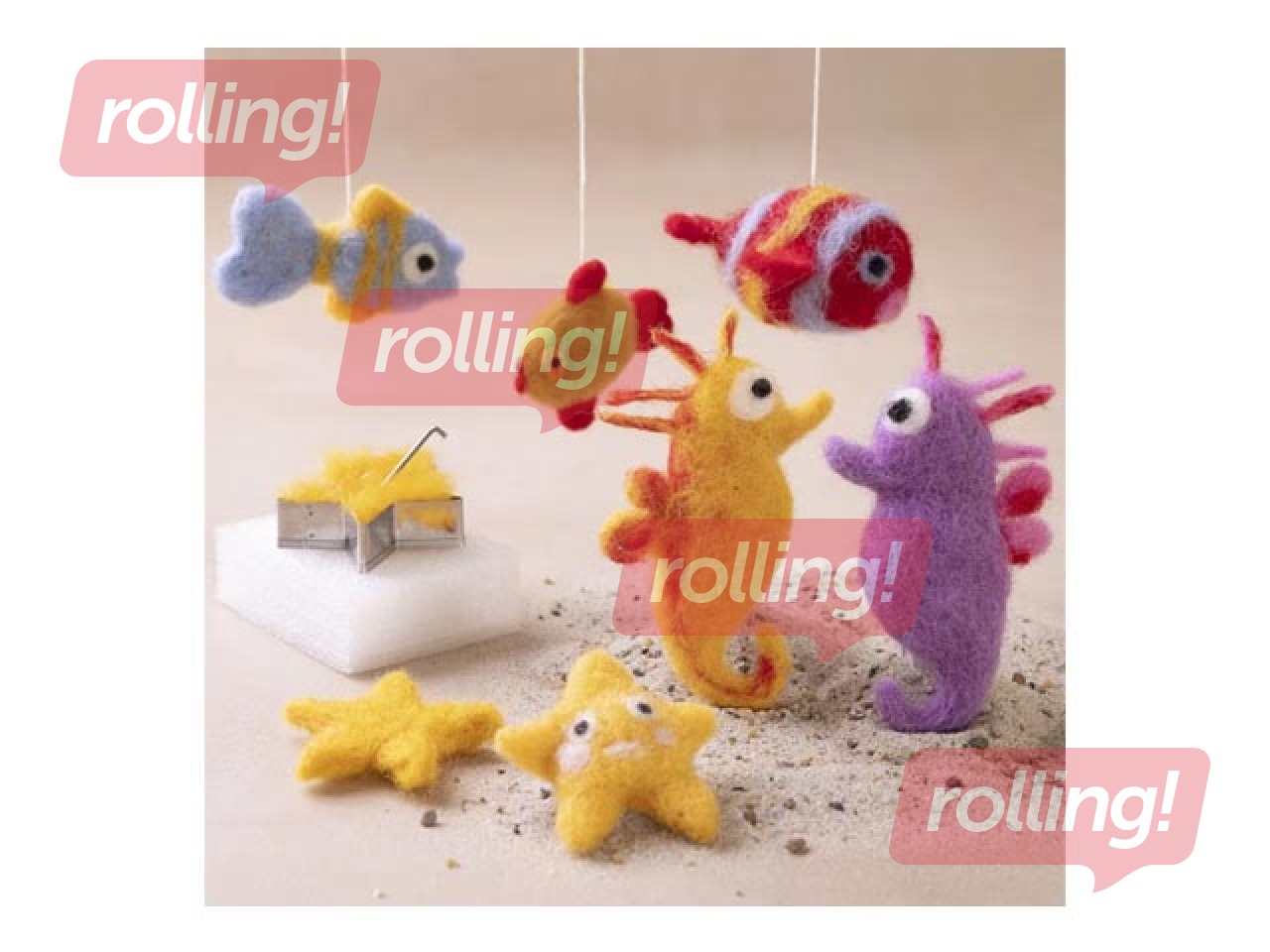 Шерсть для валяния, 25г x 10 шт.