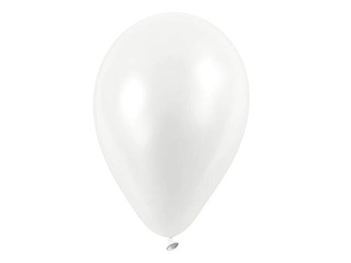 Balloons, white, 10 pcs.