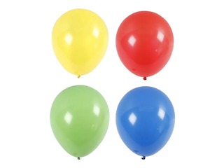 Balloons, assorted colours, 4 pcs.