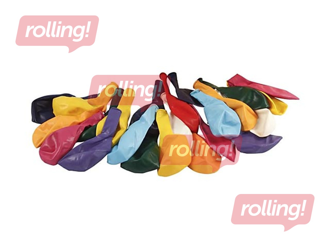 Balloons, assorted colours, 50 pcs.