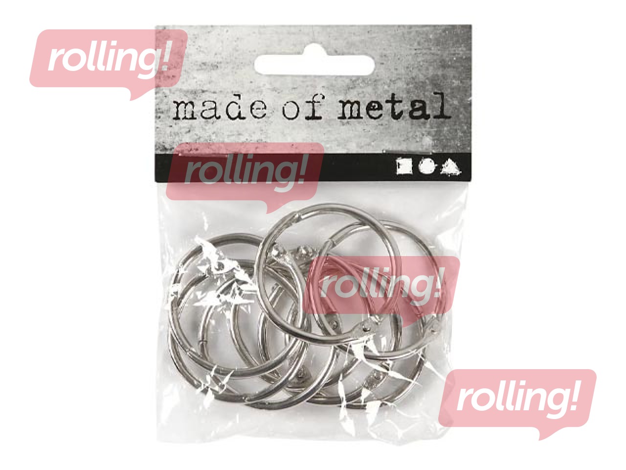 Grāmatu riņķi, Ø32mm, 8 gab.