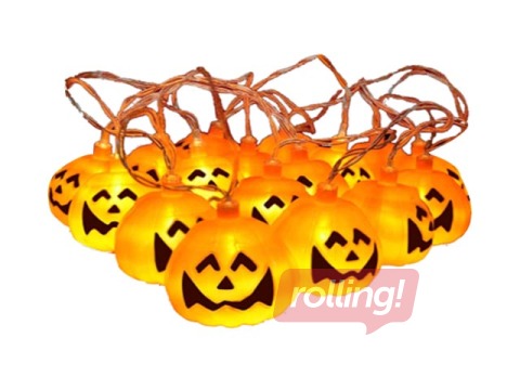 Halloween LED Light Decoration Springos, Pumpkin Balls, 20 LEDs, 3m