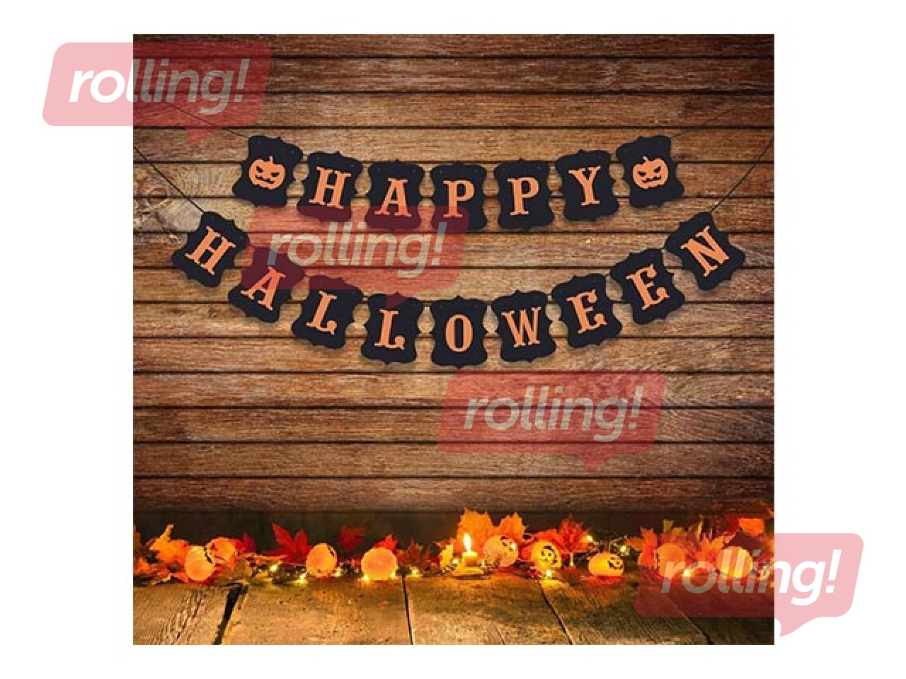 Halloween LED Light Decoration Springos, Pumpkin Balls, 20 LEDs, 3m