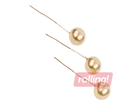 Bumbiņas uz stieplēm, ⌀ 12mm, 144 gab.