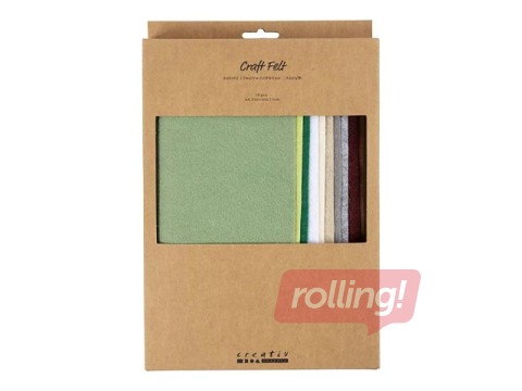 Фетр Creativ Company, натуральный, 10 листов, 21x29.7см