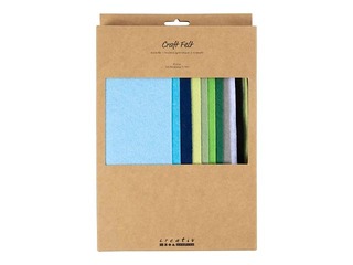 Felt Creativ Company, blue/green harmony, 10 sheets, 21x29.7cm