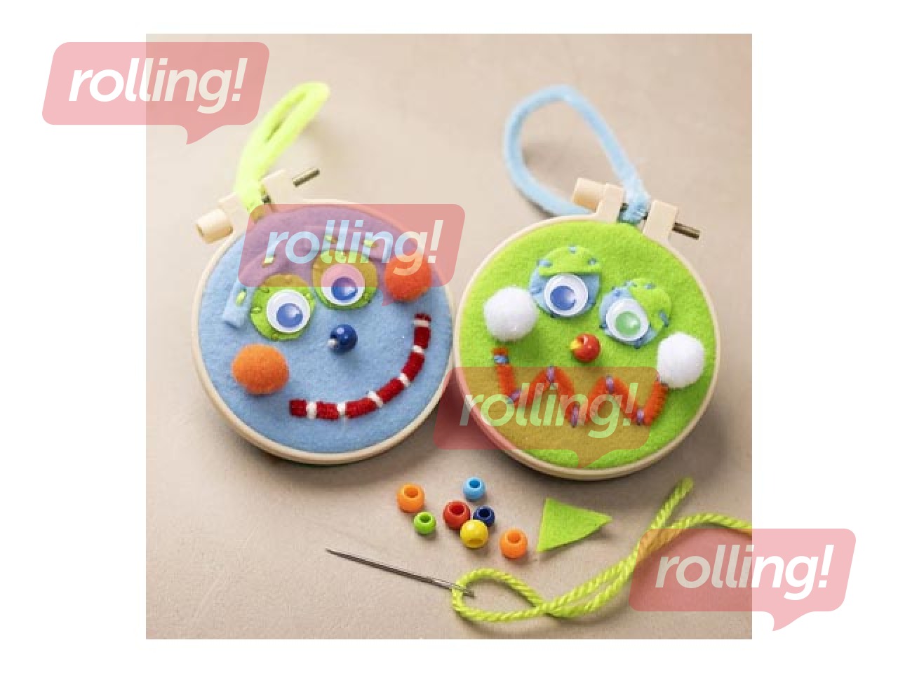 Filcs Creativ Company, zilā/zaļā harmonija, 10 loksnes, 21x29.7cm