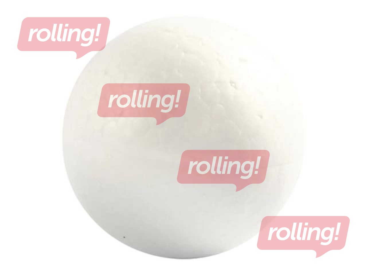 Putuplasta bumba Creative Company, 5cm diametrs, 5 gab.