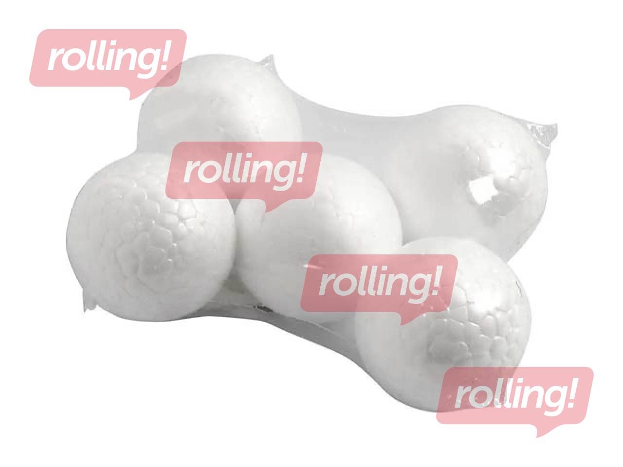 Putuplasta bumba Creative Company, 5cm diametrs, 5 gab.