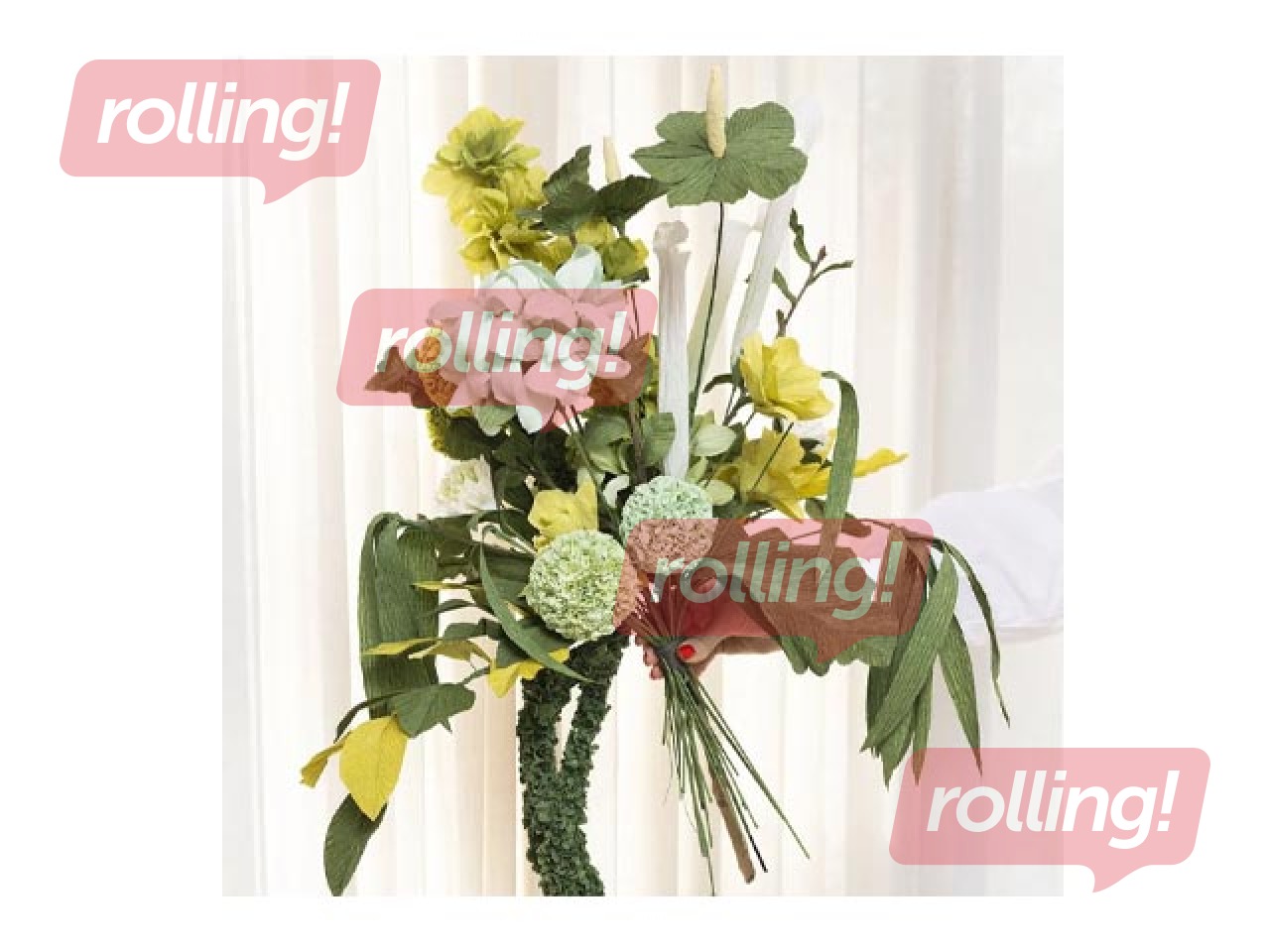 Putuplasta bumba Creative Company, 7cm diametrs, 5 gab.