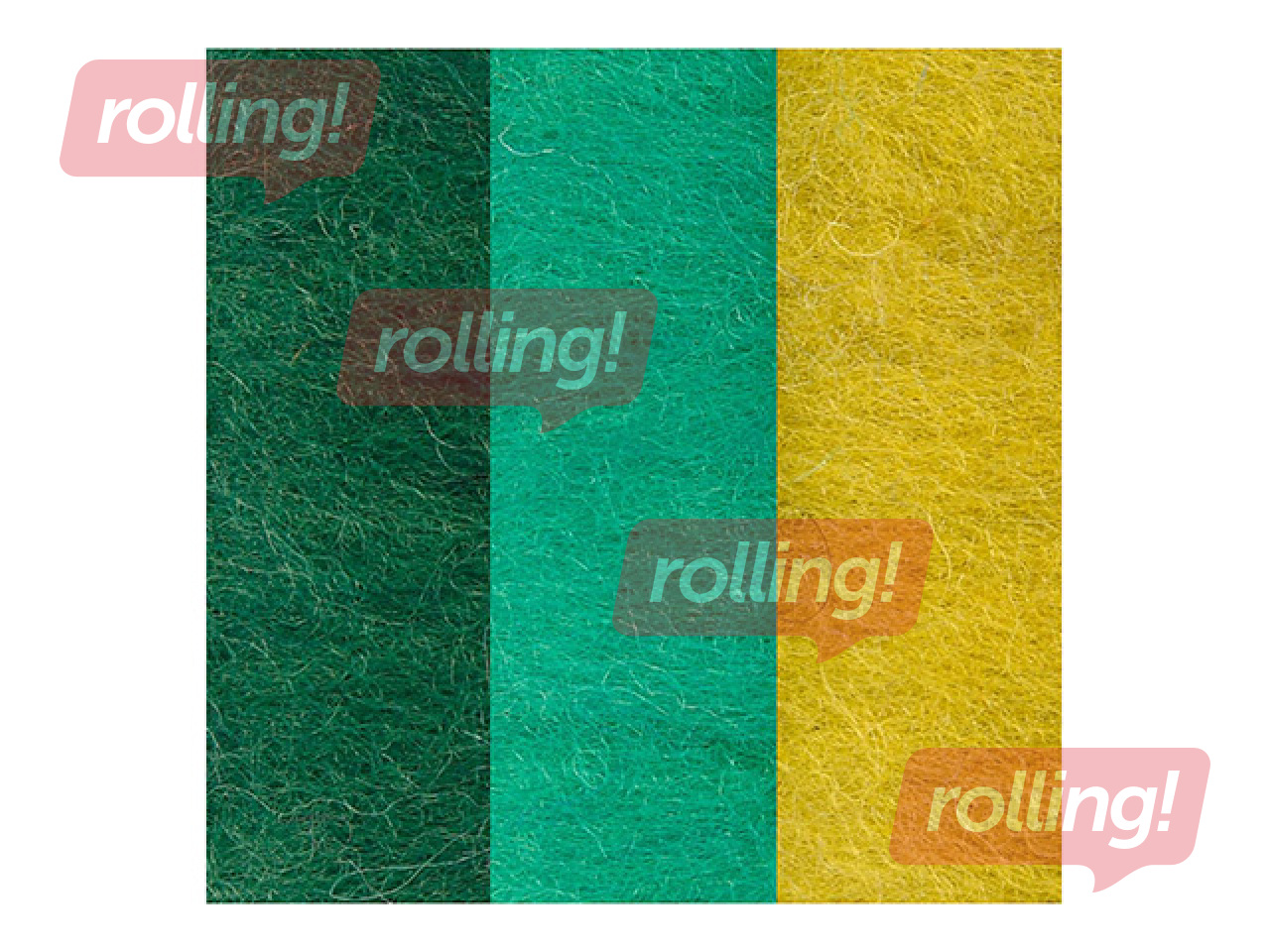 Vilna filcēšanai, zaļie toņi, 3x10g