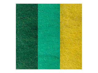 Viltimiseks mõeldud vill, rohelised toonid, 3×10g