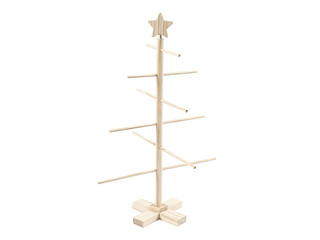 Wooden Christmas tree décor