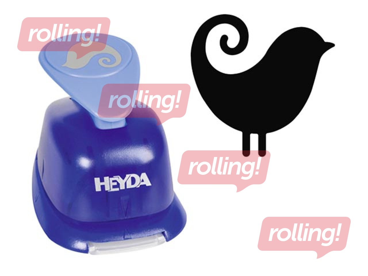 Dekoratīvais caurumsitējs lielais, putns