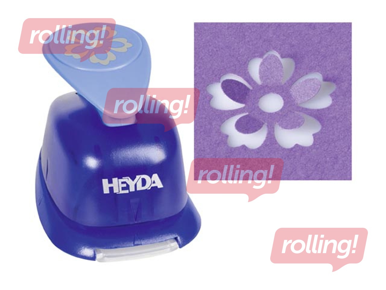 Dekoratīvais caurumsitējs lielais, pop - up, puķe