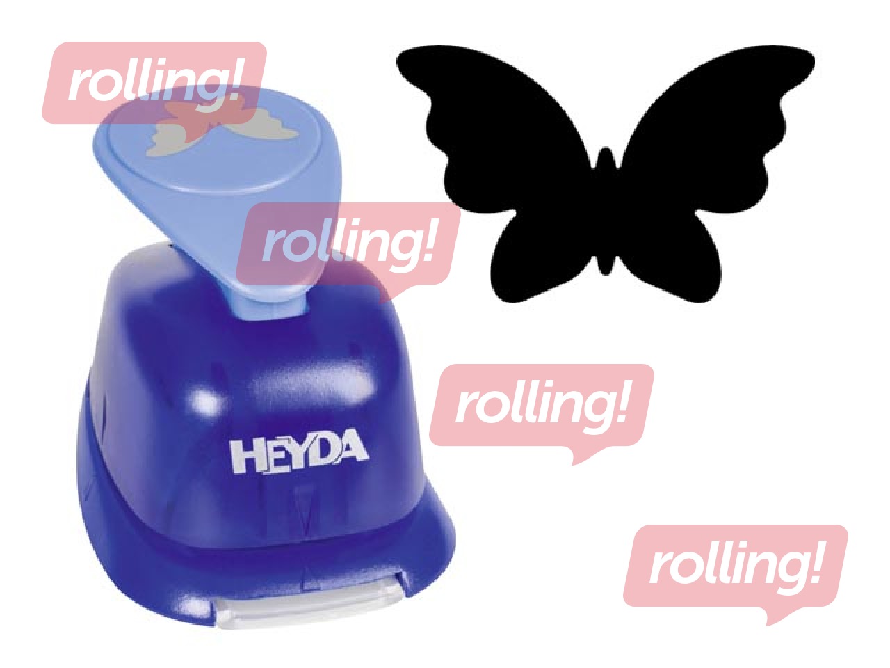 Dekoratīvais caurumsitējs lielais, taurenis 1