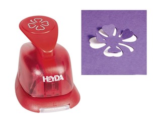 Декоративный дырокол маленький, pop - up, клевер