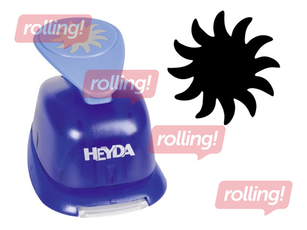 Dekoratīvais caurumsitējs lielais, saulīte