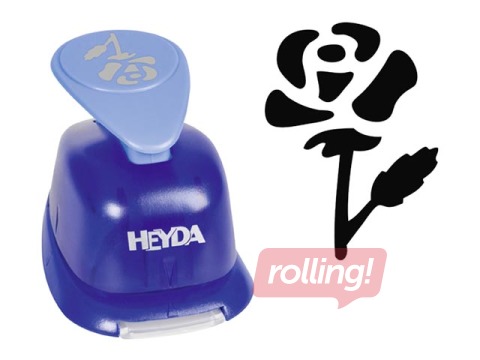 Dekoratīvais caurumsitējs lielais, roze