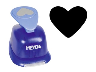 Dekoratīvais caurumsitējs lielais, sirds