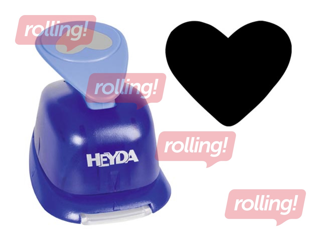 Dekoratīvais caurumsitējs lielais, sirds