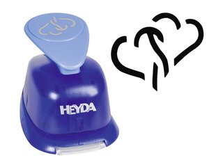 Декоративный дырокол большой, 2 сердца