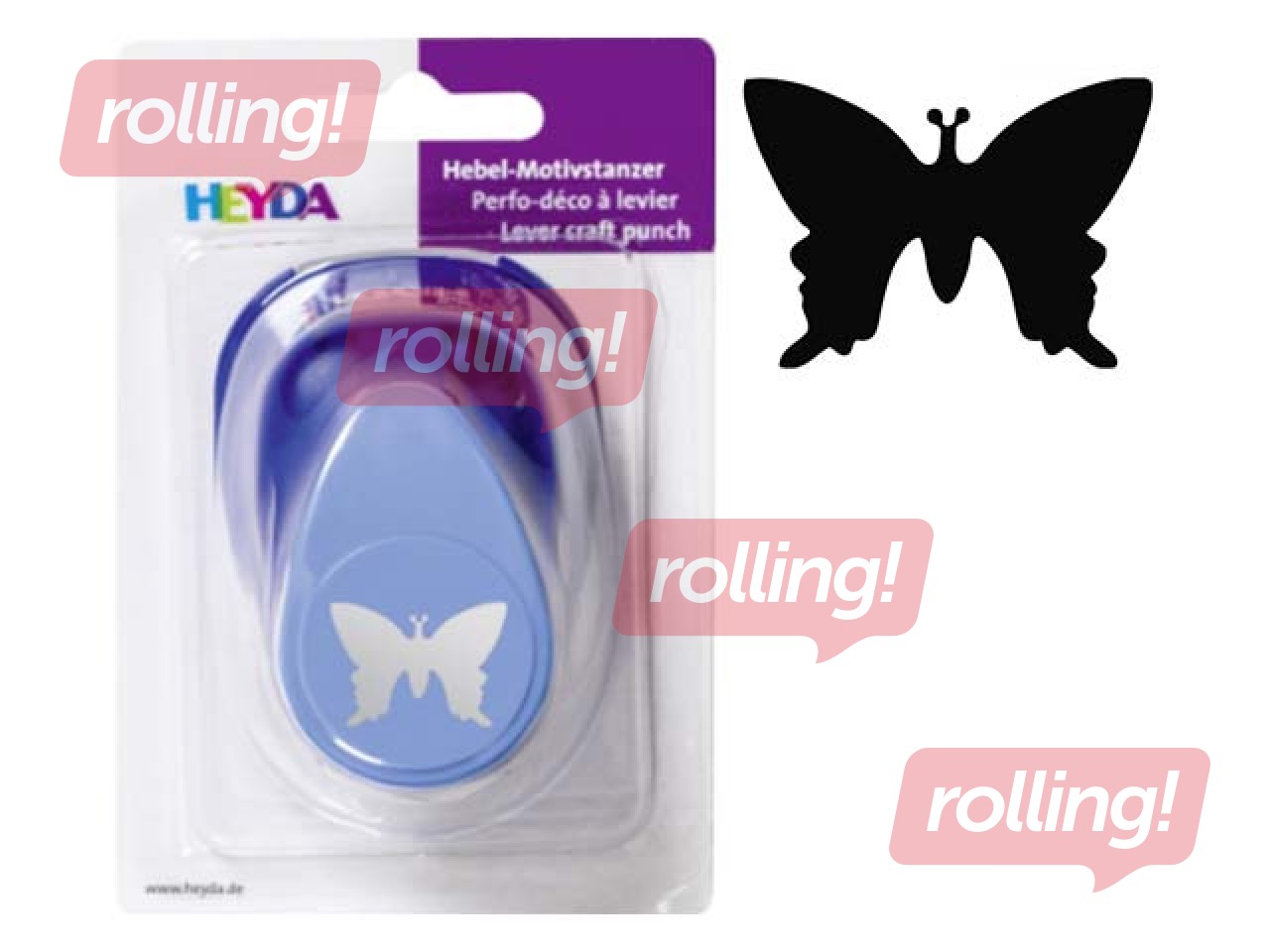 Dekoratīvais caurumsitējs lielais, taurenis 2