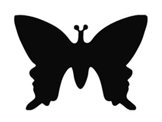 Dekoratīvais caurumsitējs lielais, taurenis 2