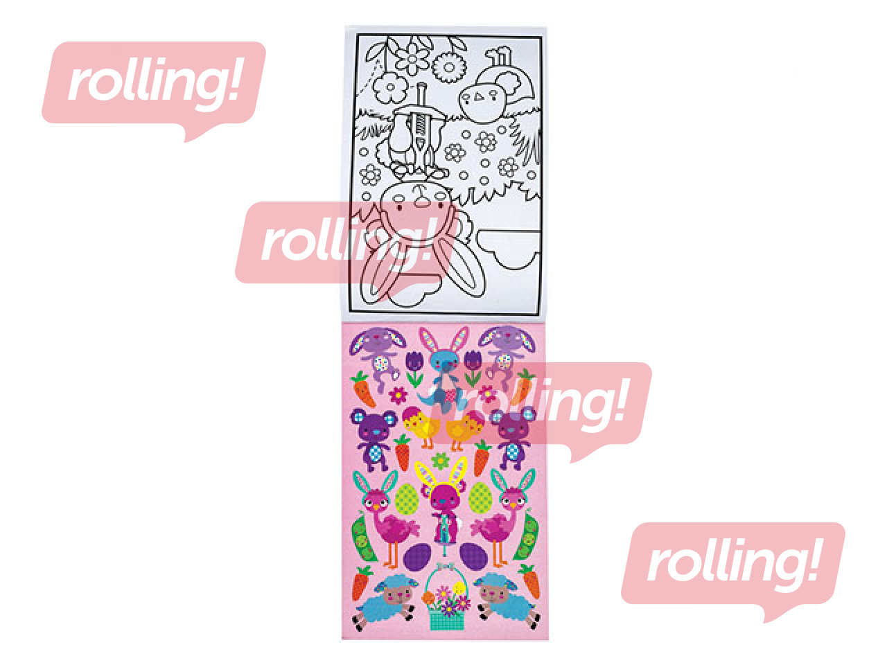 Kleepsudega värviraamat 14,7x24,2 cm