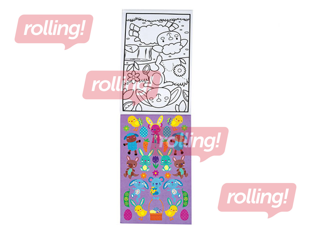 Kleepsudega värviraamat 14,7x24,2 cm