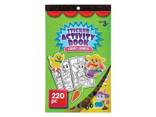 Coloring book with stickers 14.7x24.2cm