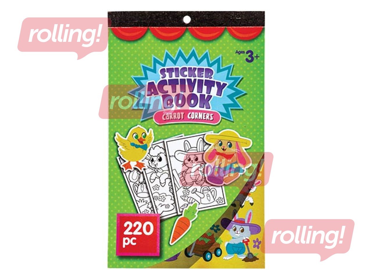 Värviraamat, kleepsudega  14.7x24.2cm