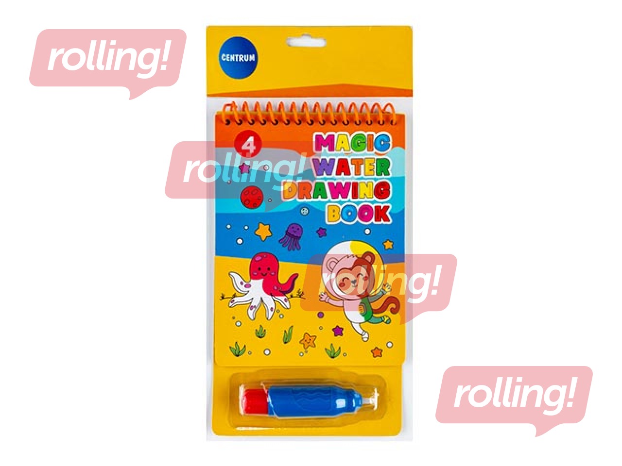 Krāsojamā grāmata ar ūdeni Centrum, 13.7x18.3 cm