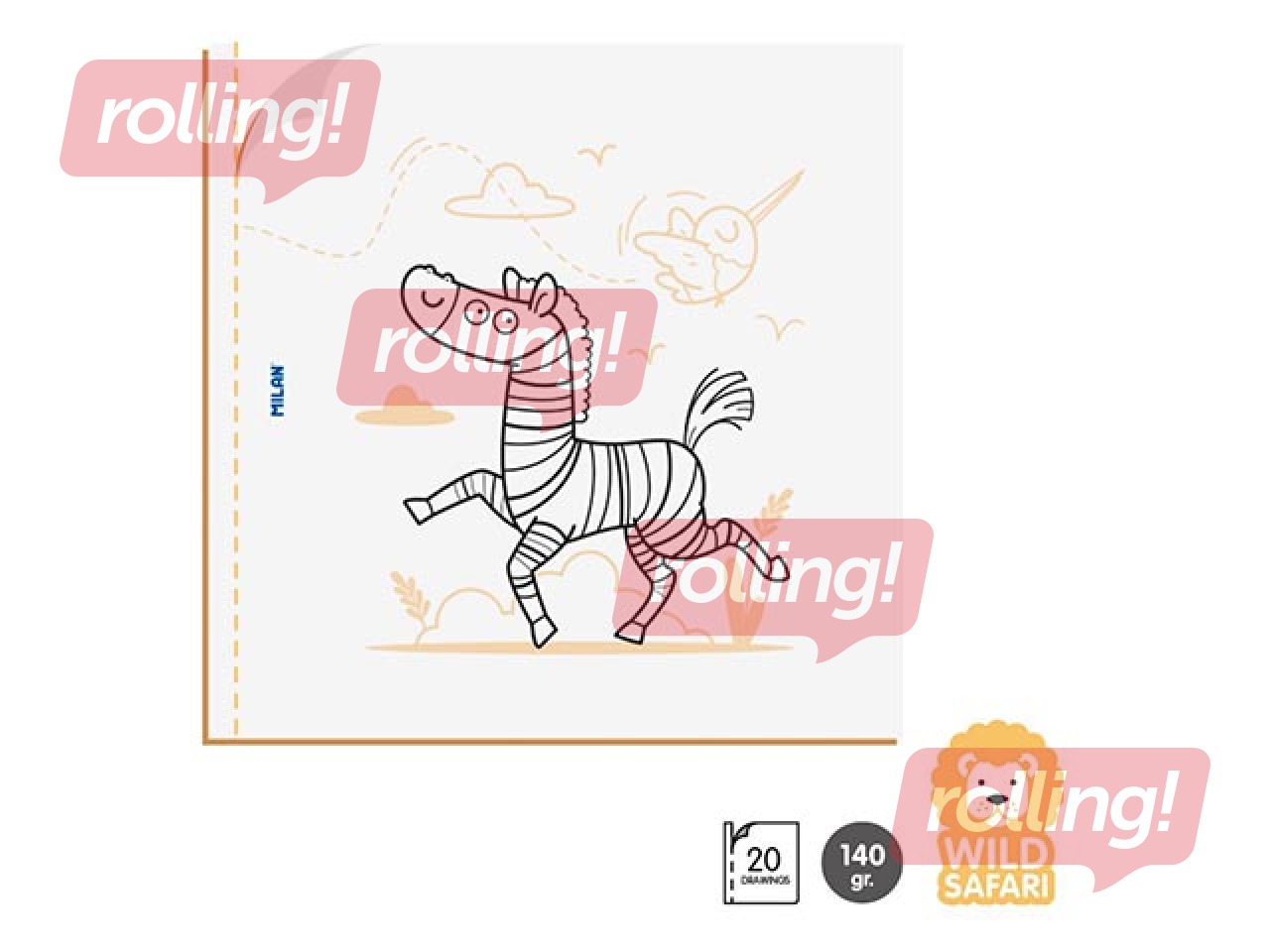 Раскраска Milan Wild safari