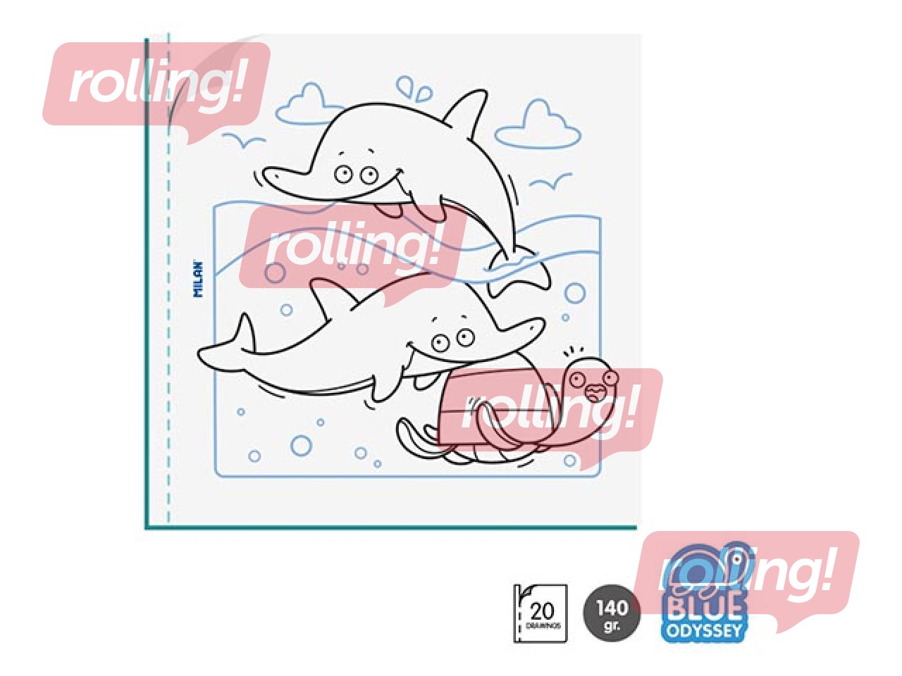 Krāsojamā grāmata Milan Blue Odyssey