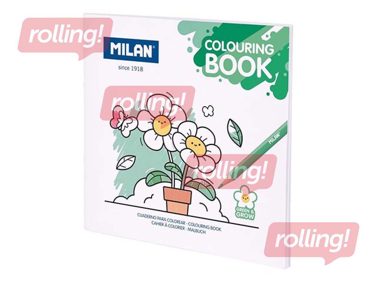 Colouring book Milan Green Grow