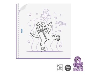 Colouring book Milan Alien Invasion