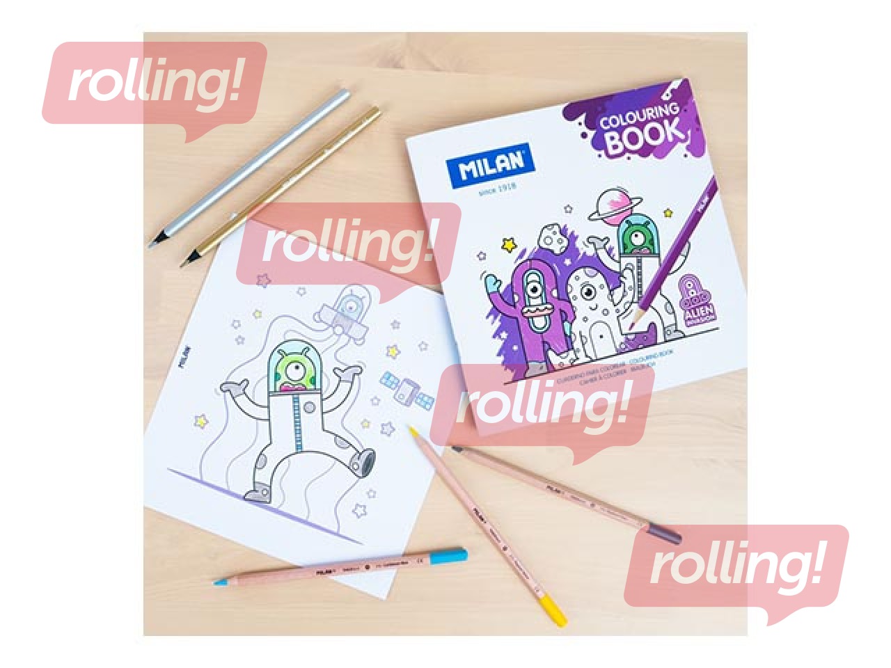 Colouring book Milan Alien Invasion
