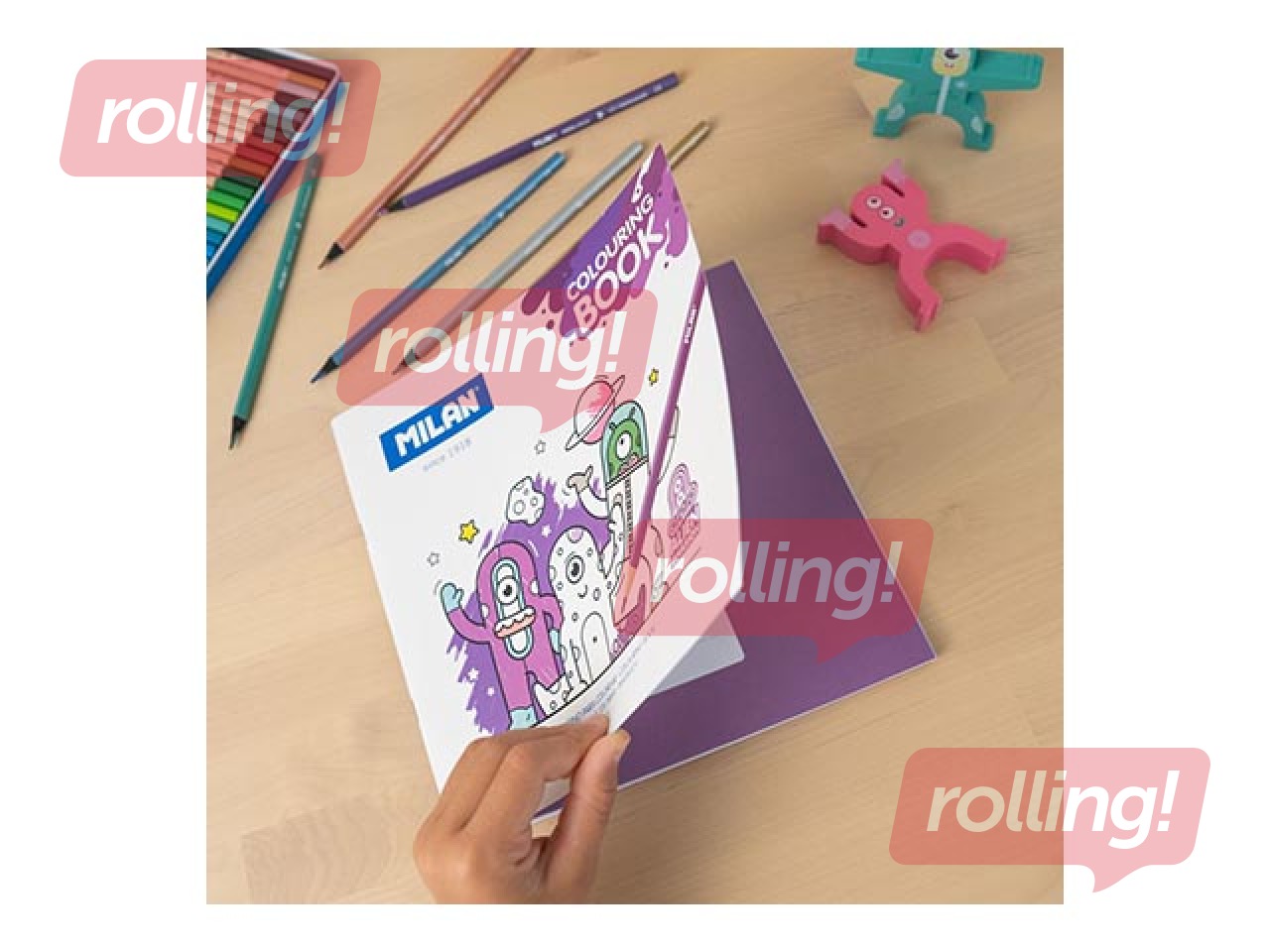 Colouring book Milan Alien Invasion