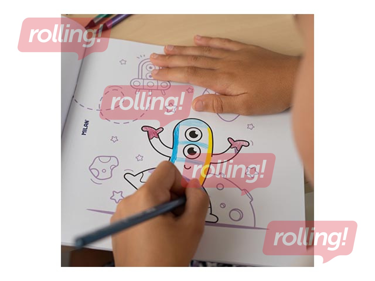 Colouring book Milan Alien Invasion