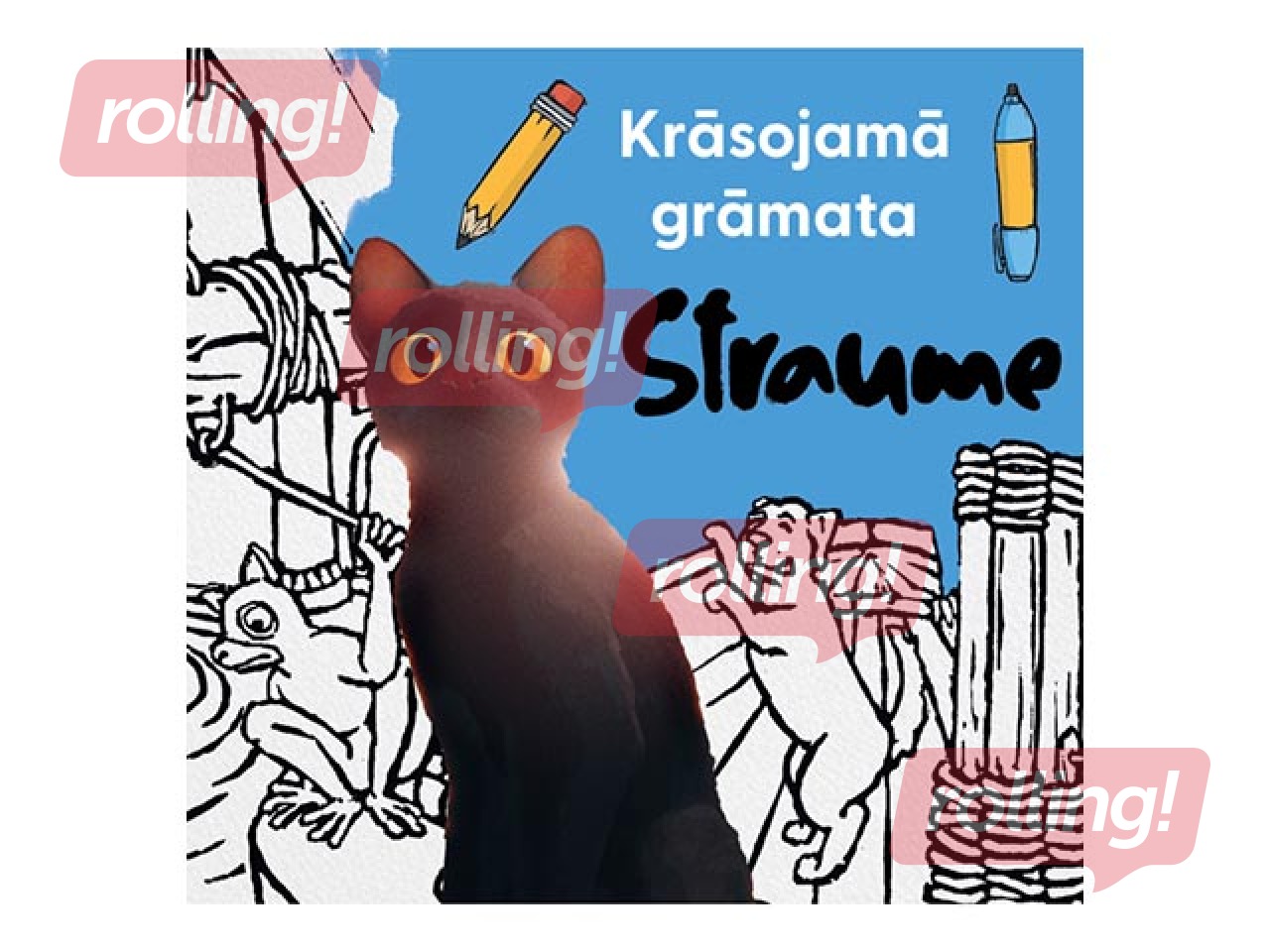 Krāsojamā grāmata Straume, 32 lapas
