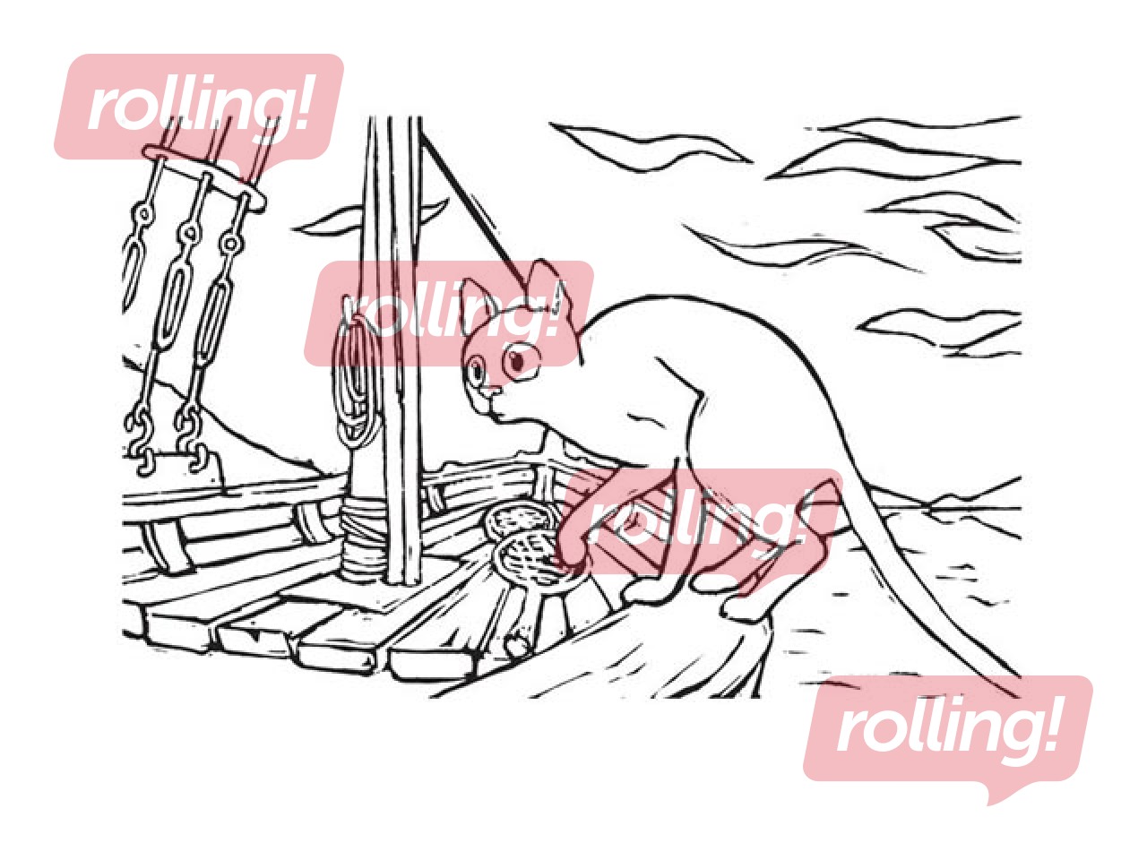 Krāsojamā grāmata Straume, 32 lapas