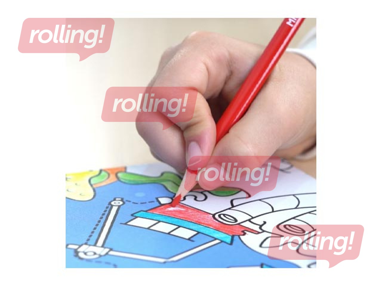 Krāsojamā grāmata ar uzlīmem Milan, Blue Odissey