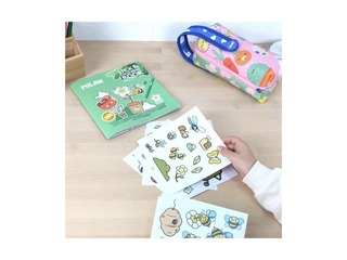 Krāsojamā grāmata ar uzlīmem Milan, Green & Grow