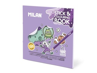 Krāsojamā grāmata ar uzlīmem Milan, Alien Invasion